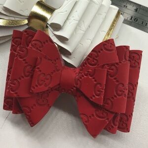 Double Sided Red Bow Your choice for keychain or Stanley tumbler